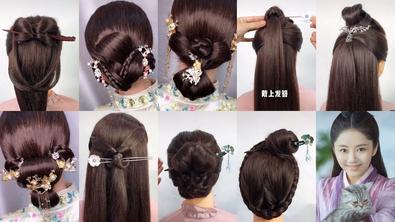 Làm tóc cổ trang Trung Quốc 🇨🇳 Hairdressers in Chinese costumes - Nhã Di Các