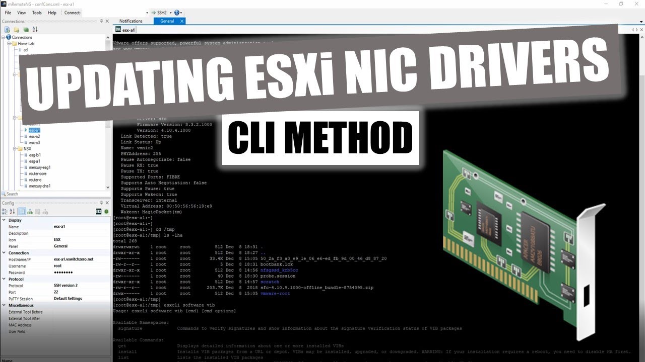 Updating NIC Drivers in ESXi From the CLI