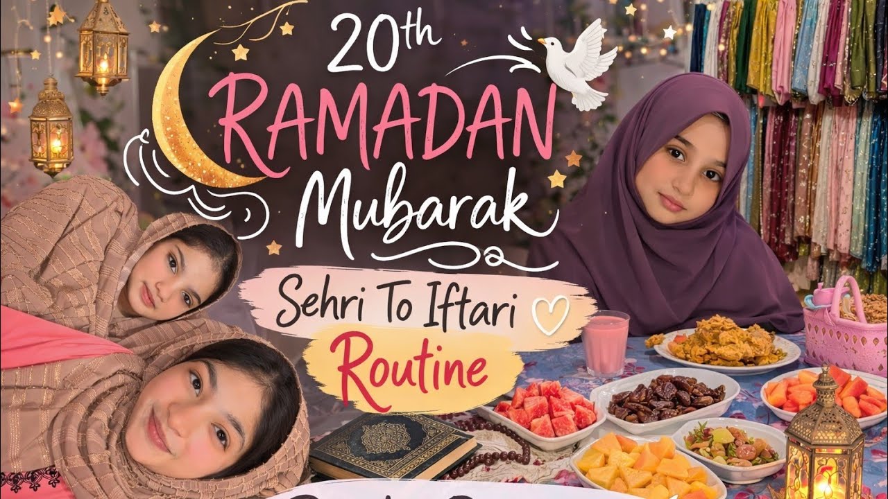 20th Ramadan Vlog 🌙🎀 Iftari Ke Baad Night Market Gaye | Ramadan Vibes