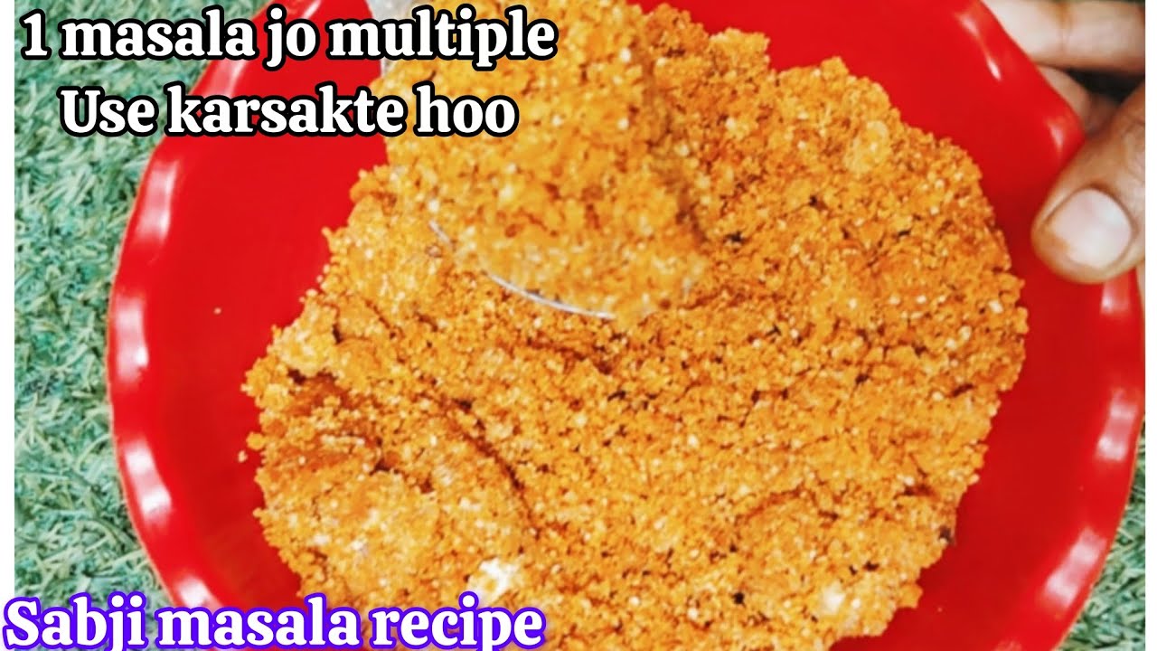Sabji Masala Spice Mix Power - 10 Plus Sabzi Recipes | Sabzi Pre Mix Powder