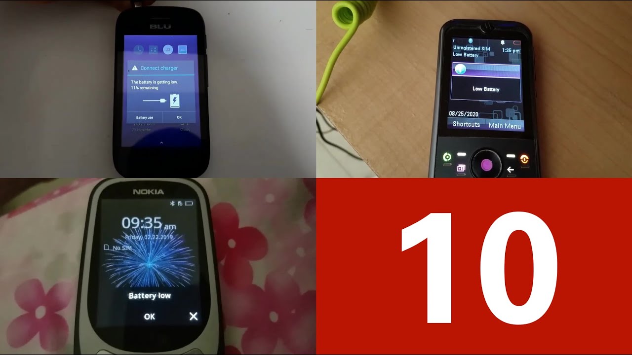 Battery low/Battery empty alert collection (PART 10)