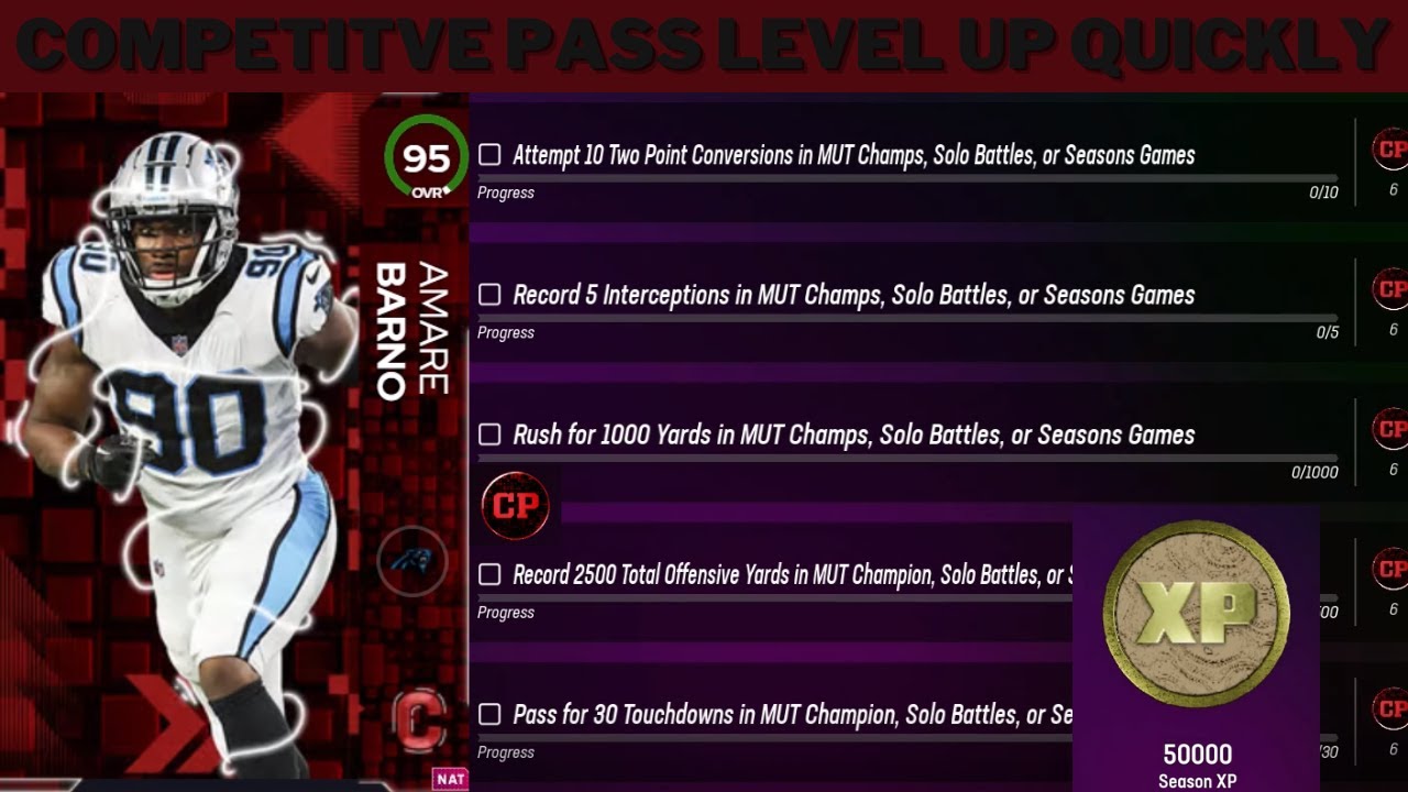 How to level up FAST in the new Competitive Pass!! (Madden 23 Ultimate team)