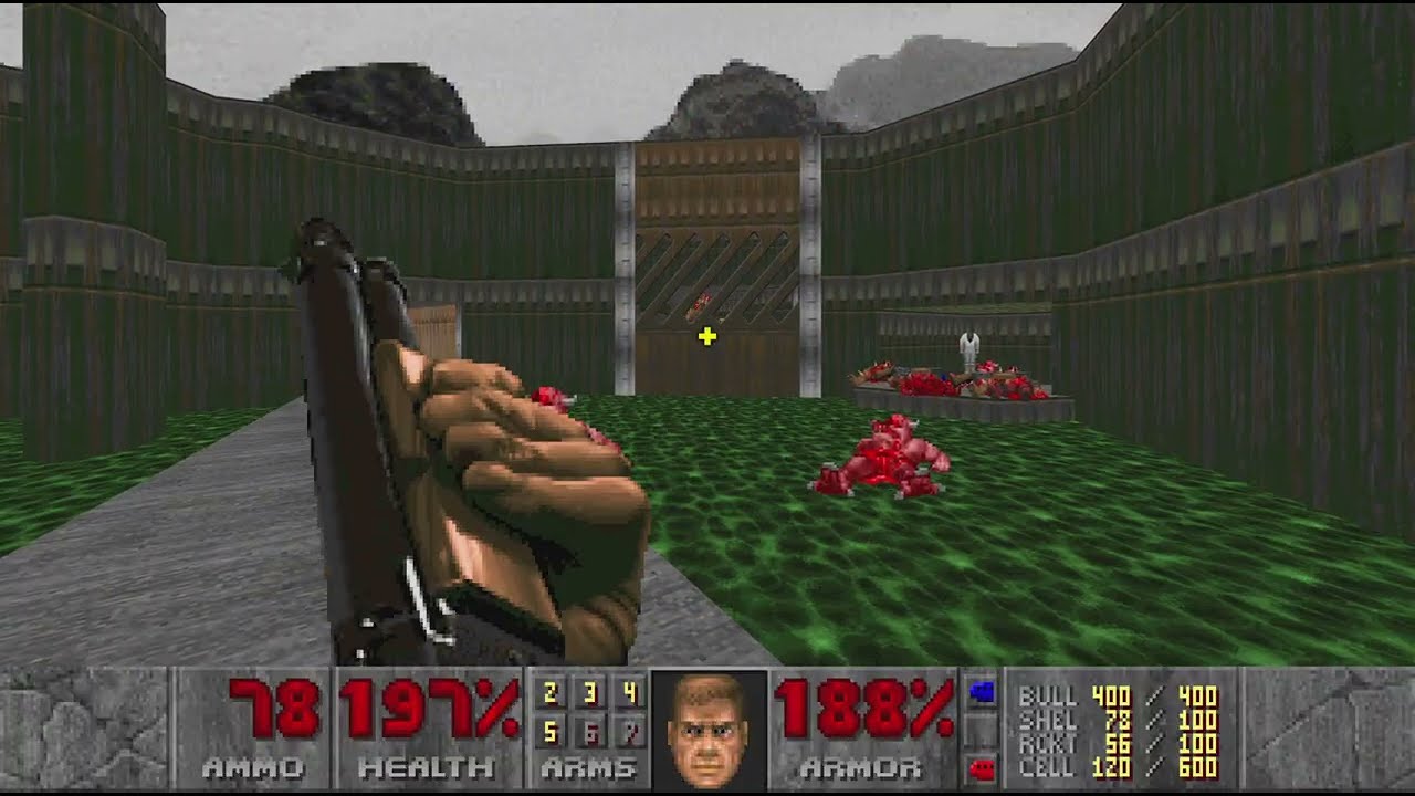 Doom + Doom 2 - Ultimate Doom - E1M6: Central Processing 