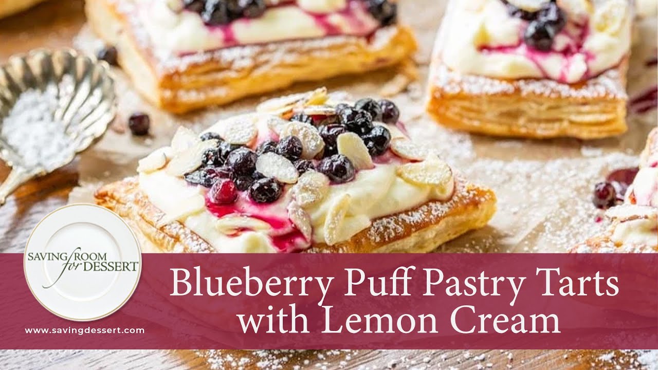 Blueberry Puff Pastry Tarts