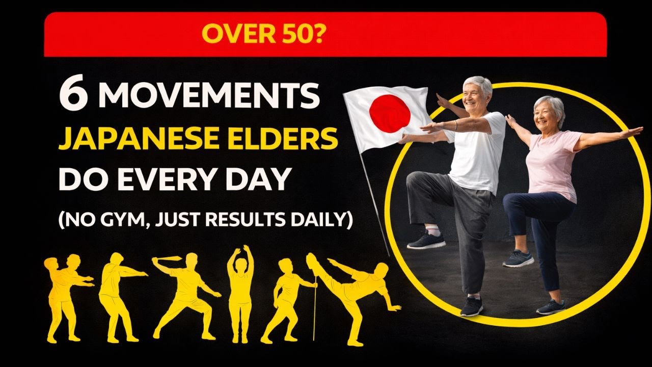 Over 50 6 Movements Japanese Elders Do Every Day No Gym, Just Results Daily