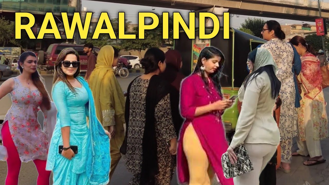 🇵🇰RAWALPINDI 4K, FAIZABAD BUS STATION WALKING TOUR 2024
