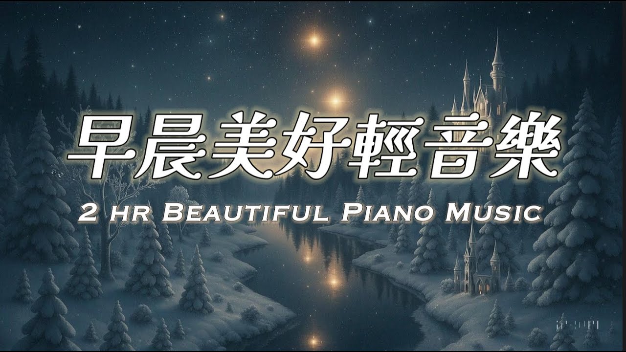 2小時早晨音樂  | 星光在雪松林間閃爍，河面倒映著微光，像極了晨曦前的呢喃 #relaxingmusic #goodmorningmusic #softmusic #早晨音樂