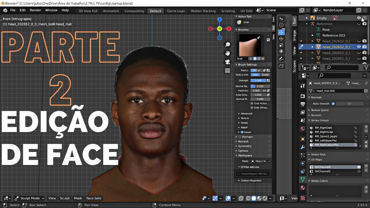 TUTORIAL PARTE 2 FIFA 21/22 CRIAÇÃO DE FACE IMPORTAR E EDITAR