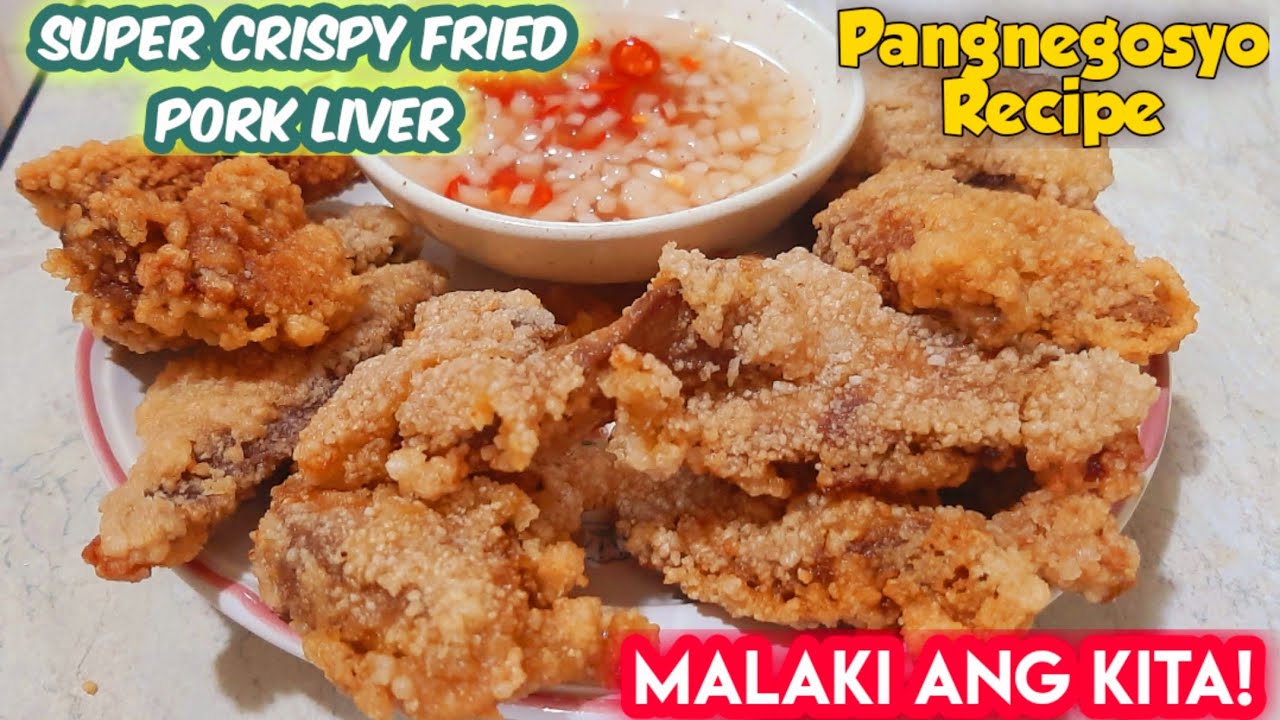 Ganito Dapat Ang Paglinis At Pagprito Ng Atay Ng Baboy | Crispy Fried Pork Liver #streetfood #food