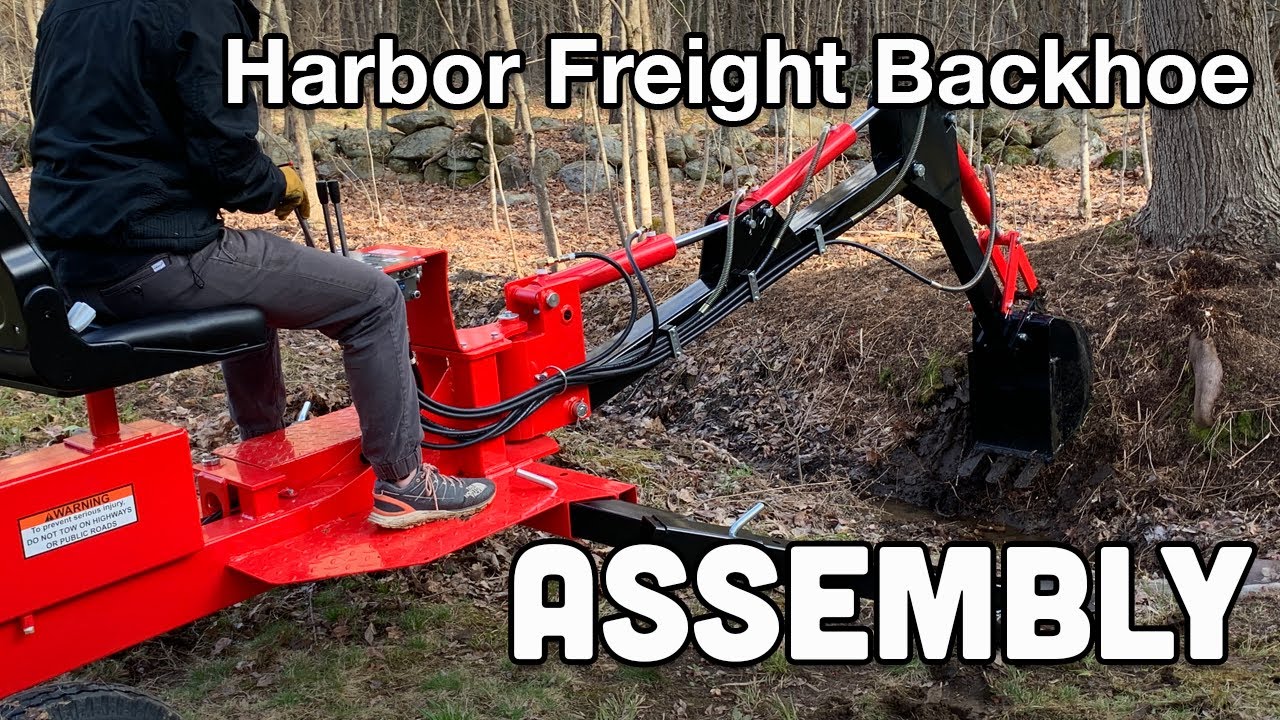Assembling a Harbor Freight towable backhoe trencher