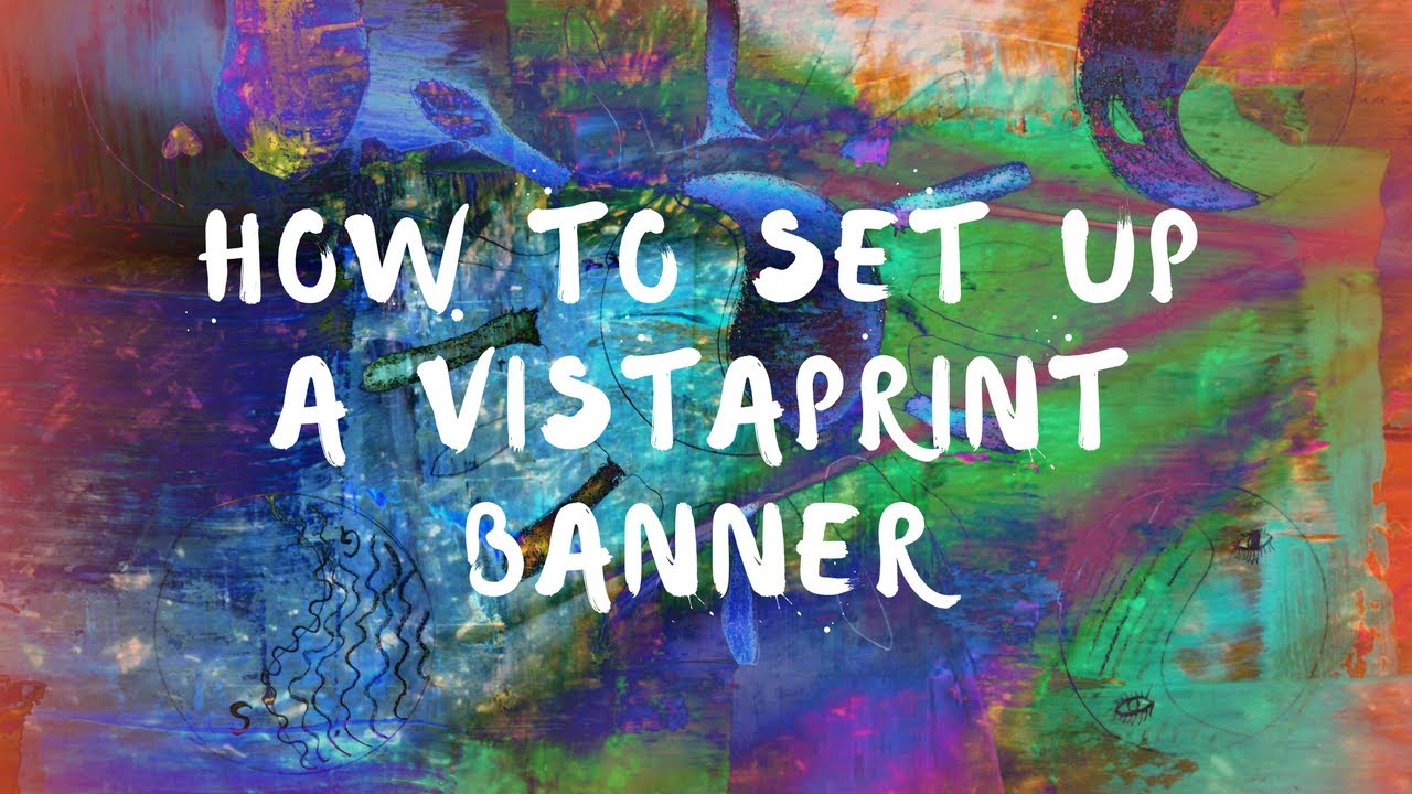 How to set up a VistaPrint banner