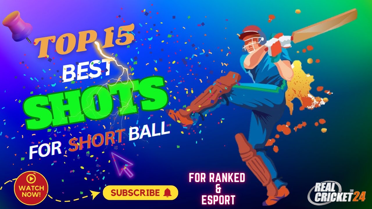 Real Cricket 24 - Top 15 Gold & Free Shot For Short ball ||Ranked & E-Sports|| #rc24