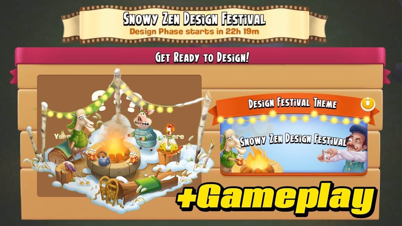 HayDay NEW Snowy Zen Design festival Fair is HERE! 🎋 Hay Day Winter Event Rewards! #hayday 