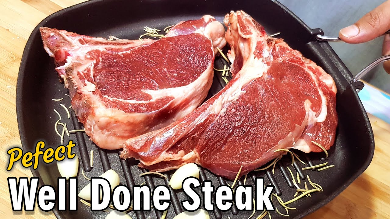 Perfect Well Done Sirloin Steak (English Subs)