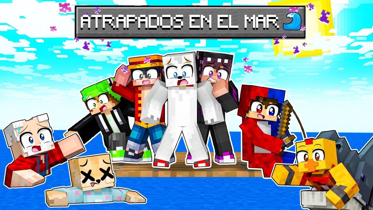 ¡10 YOUTUBERS ATRAPADOS EN EL MAR! 🌊😱 RETO EXTREMO Alexy