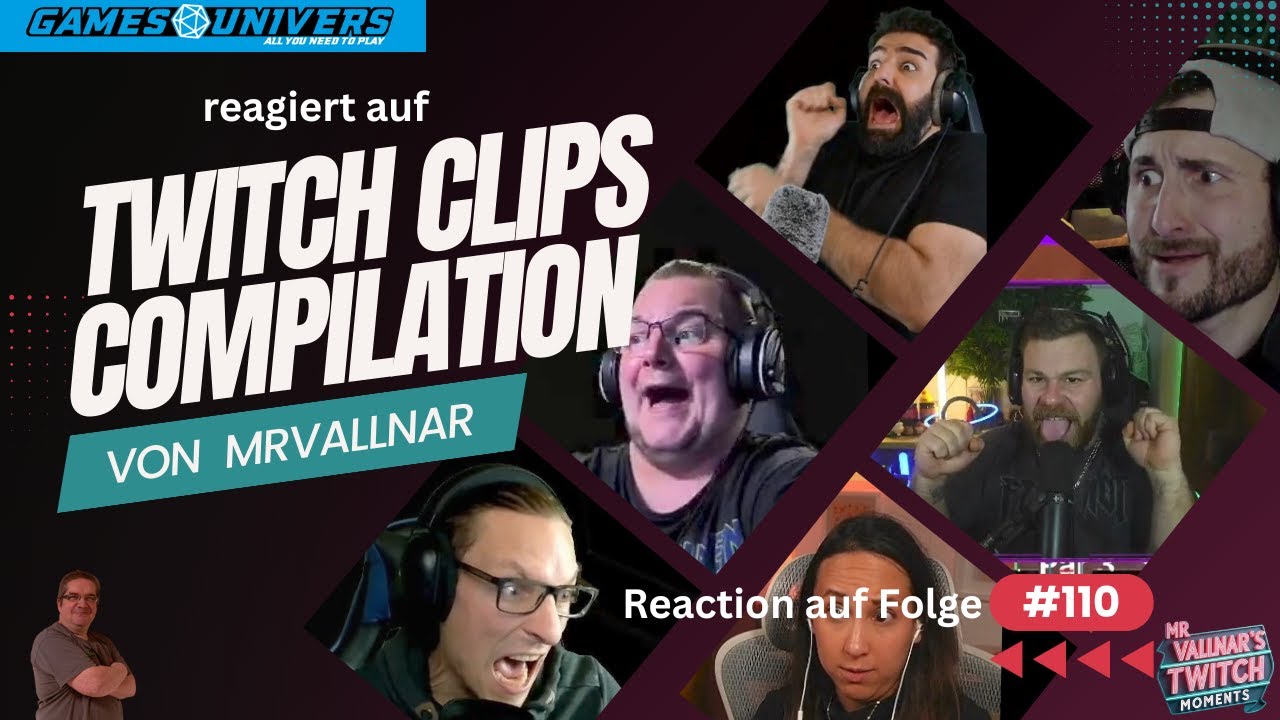 MrVallnar Twitch Compilation Folge 110 Reaction Action | JEDER Clip ist ein Highlight für sich 🤣💥