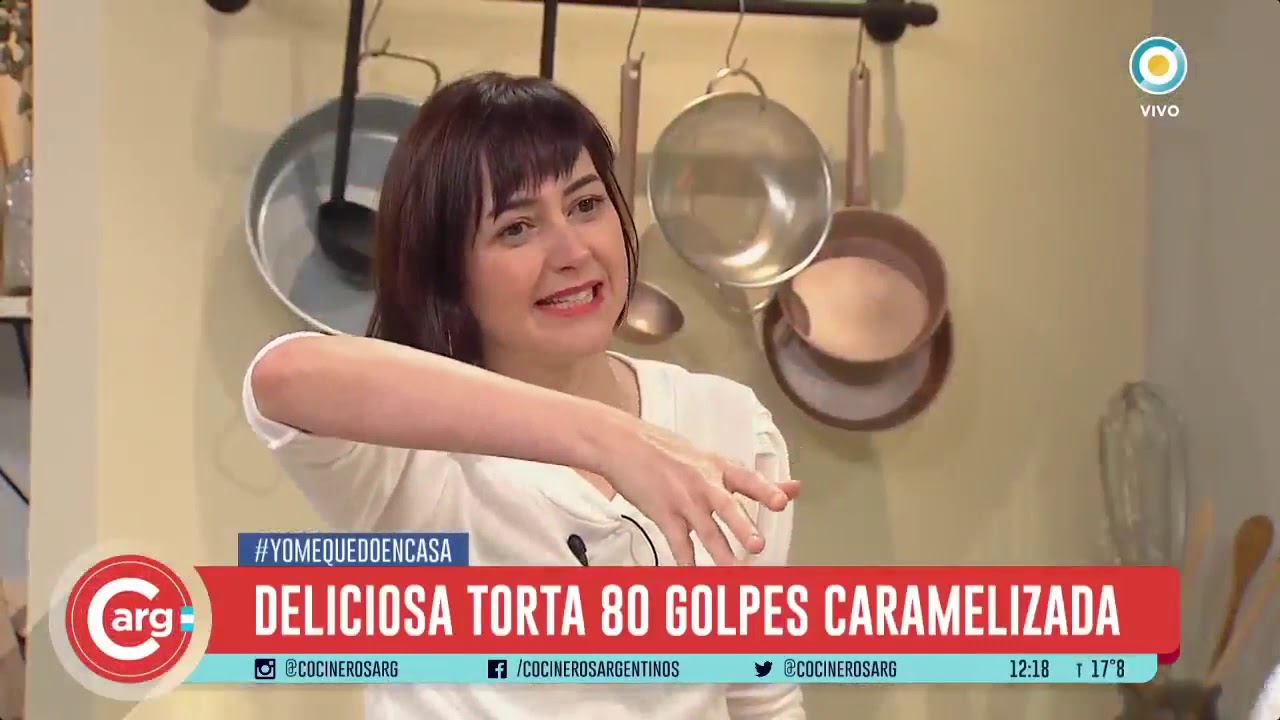 TORTA DE 80 GOLPES ACARAMELADA