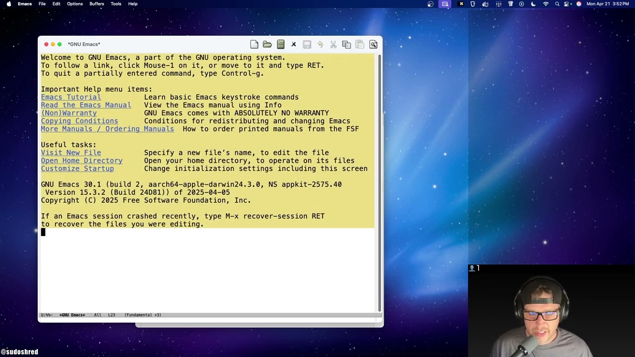 Emacs hacking 01 - Vanilla Emacs Crash Course
