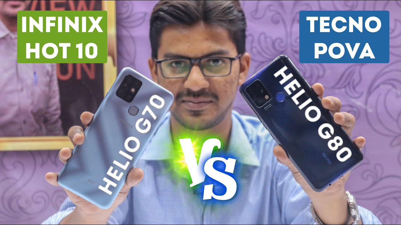 Tecno Pova vs Infinix Hot 10 Comparison | Speed Test | Helio G70 vs Helio G80