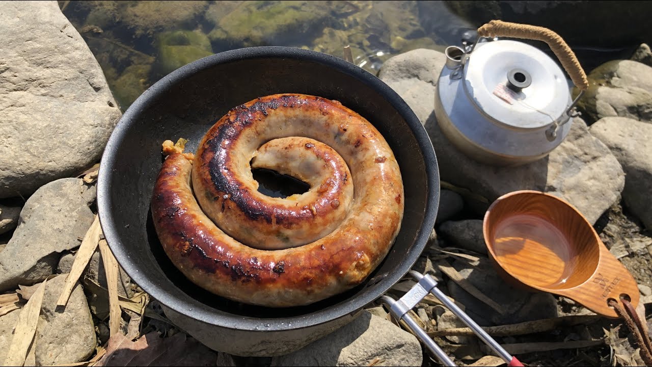 A River Runs Through It : Trangia Stove & Excalibur 19 Flypan, Grilled Kimchi Sundae