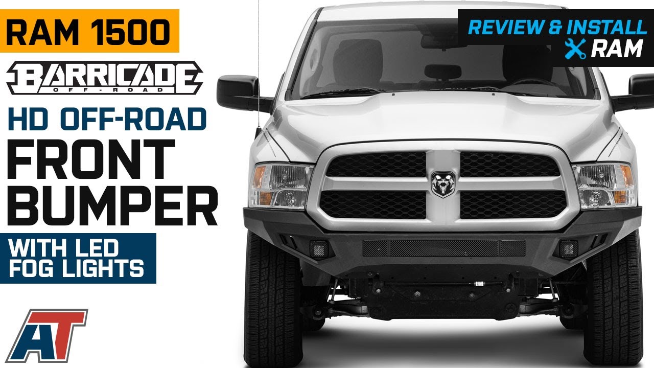 2013-2018 RAM 1500 Barricade HD Off-Road Front Bumper with LED Fog Lights Review & Install