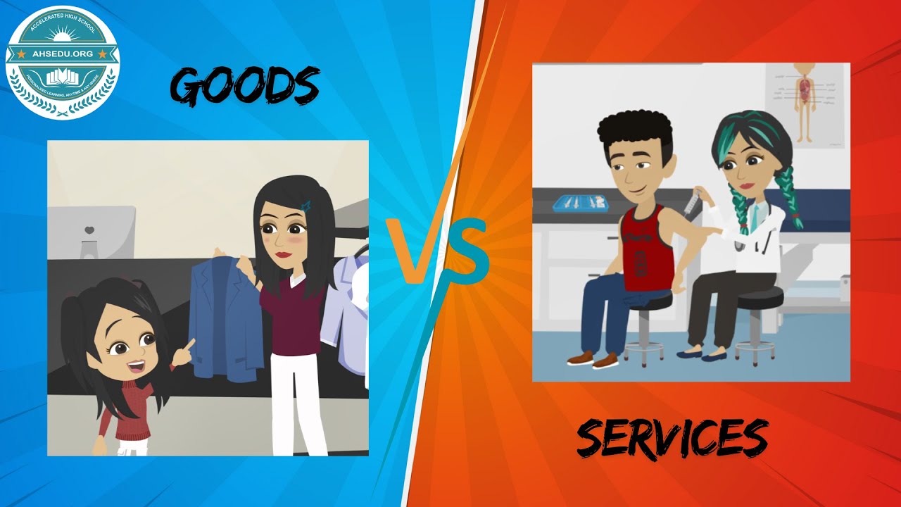 Goods and Services | The Captain AHS-show | Best Learning Videos for Kids.