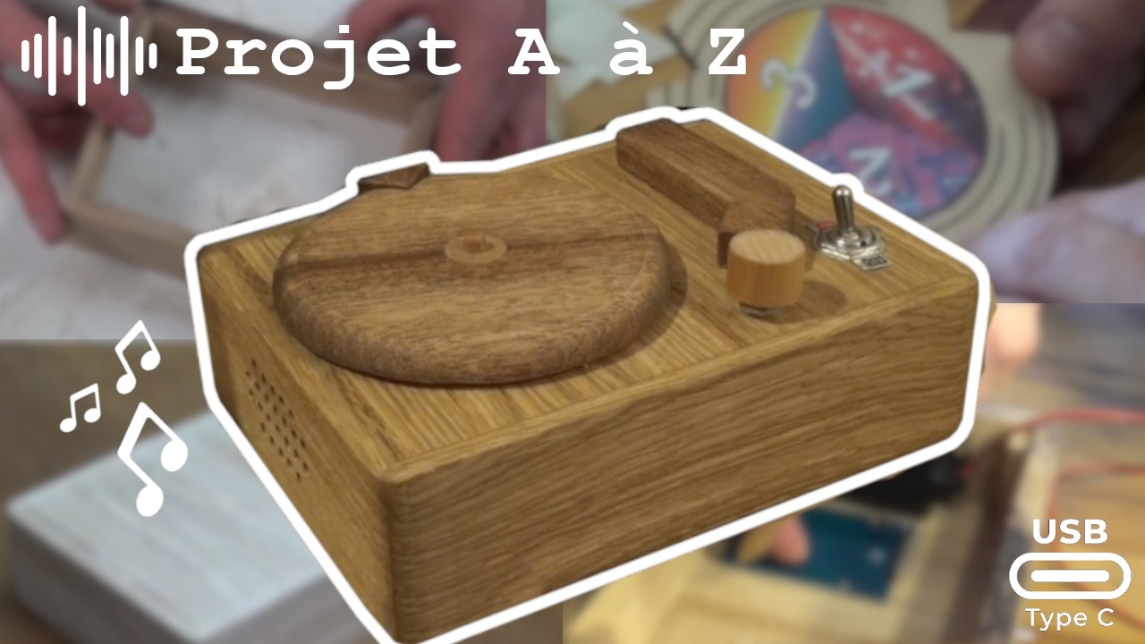 Fabrication d'une mini-platine en bois avec disques personnalisés (système ESP32 + puces NFC)