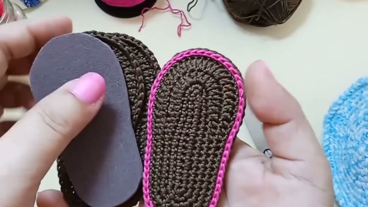 🧶 #comotejer SUELAS PARA ZAPATITOS DE BEBÉ #crochet ‼️ TEJIENDO CON HILDA ROSA 🔔