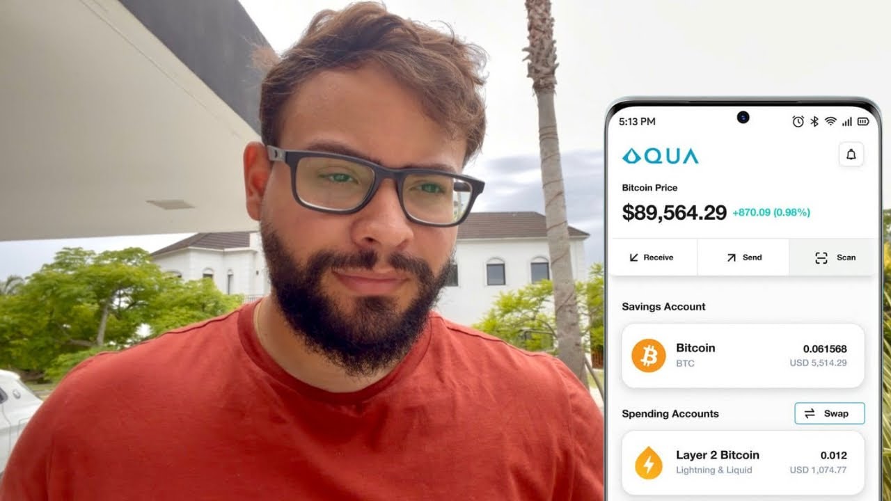 Guia Completo: Bitcoin irrastre&aacute;vel usando Aqua Wallet,Sideswap e Coinos