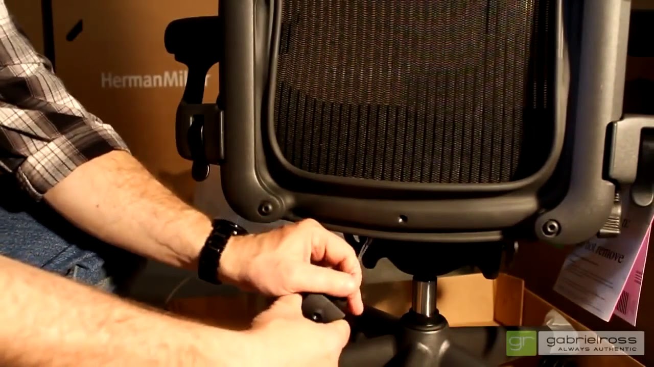 grShop com Herman Miller Aeron Chair Knock Down Assembly Video