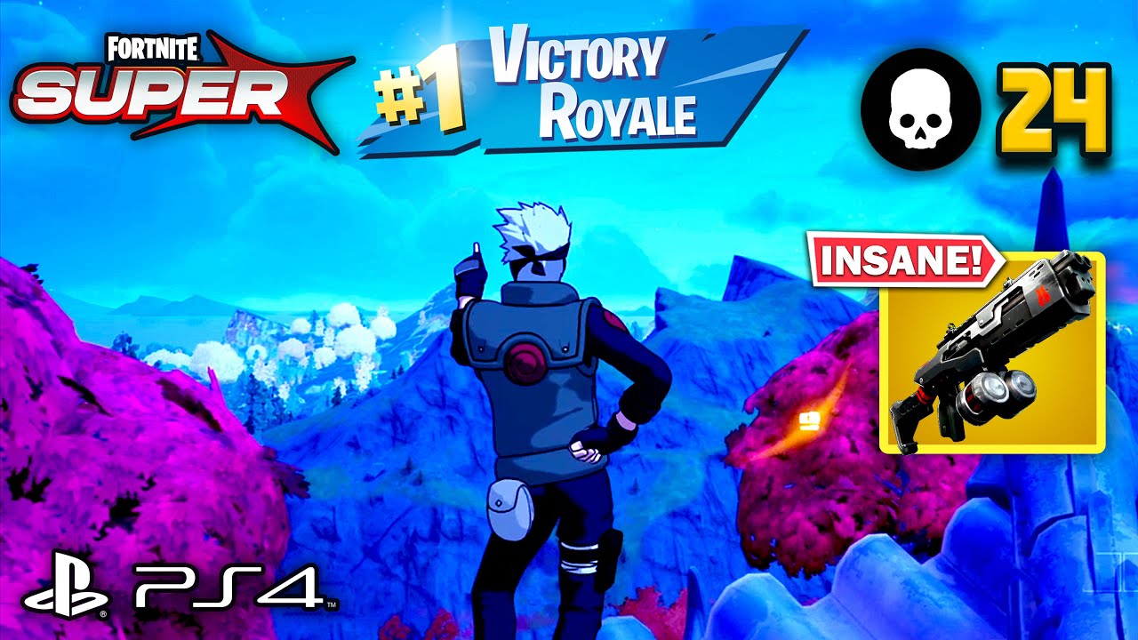 24 Elimination KAKASHI HATAKE Squads Gameplay Win (Fortnite Chapter 6 Season 3) | PS4 Controller