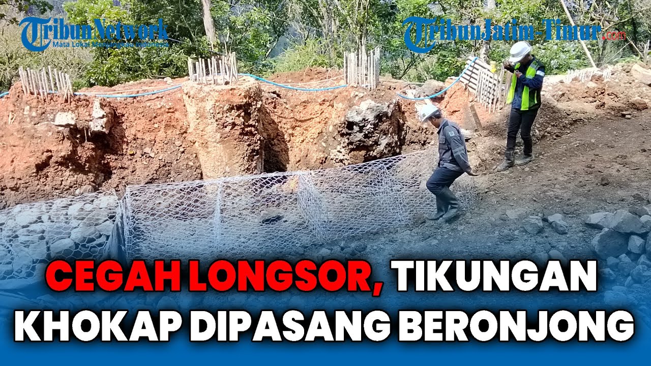 Perbaikan Jalur Gumitir, Pemasangan Beronjong di Tikungan Khokap untuk Cegah Longsor