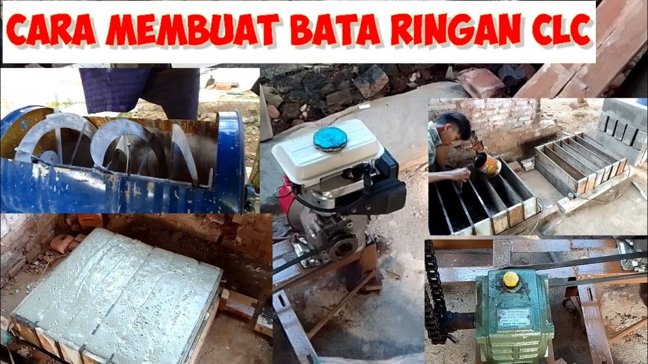 CARA MEMBUAT BATA RINGAN // CLC DENGAN SKALA KECIL