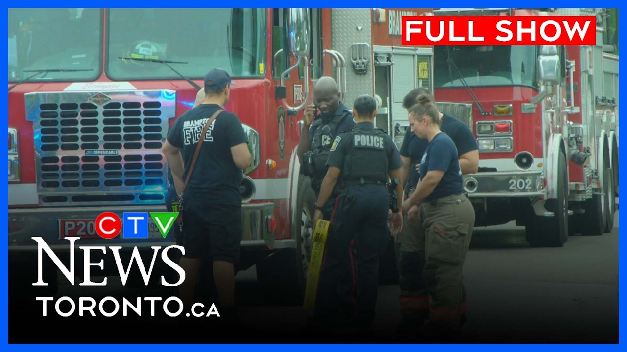 Тело найдено при пожаре в сарае дома в Брамптоне | CTV News Toronto в полдень за 10 июля 2026 г.