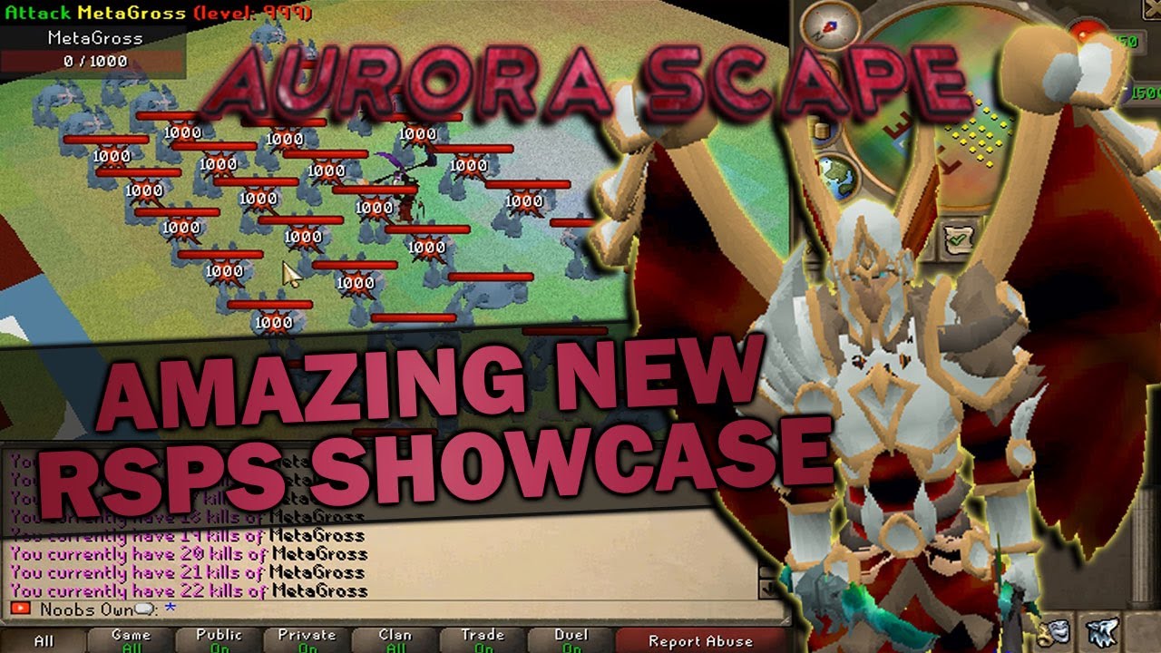 Showcase on this AMAZING NEW RSPS *Brand new custom minigames & more* + Giveaway [Aurorascape RSPS]