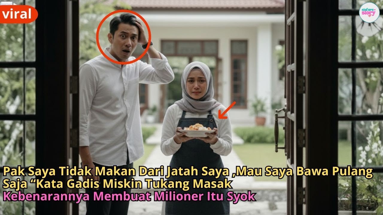 Pak Saya Tidak Makan Dari Jatah Saya ,Mau Saya Bawa Pulang ,Kebenarannya Membuat Milioner Itu Syok