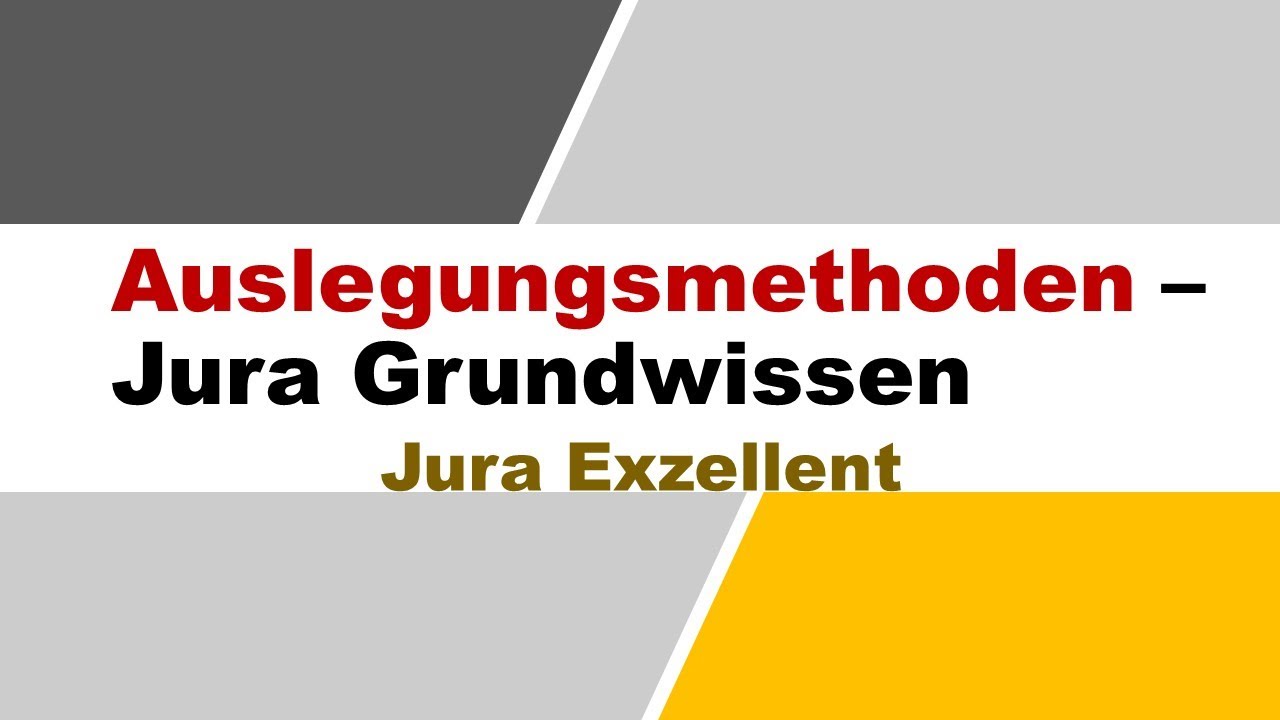 Jura f&uuml;r Experten - Auslegung von Willenserkl&auml;rungen