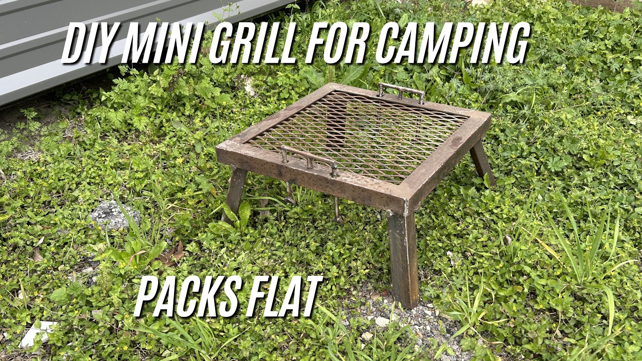 Вы не поверите, как легко собрать мини-гриль для кемпинга — он складывается в плоскую коробку! #к...