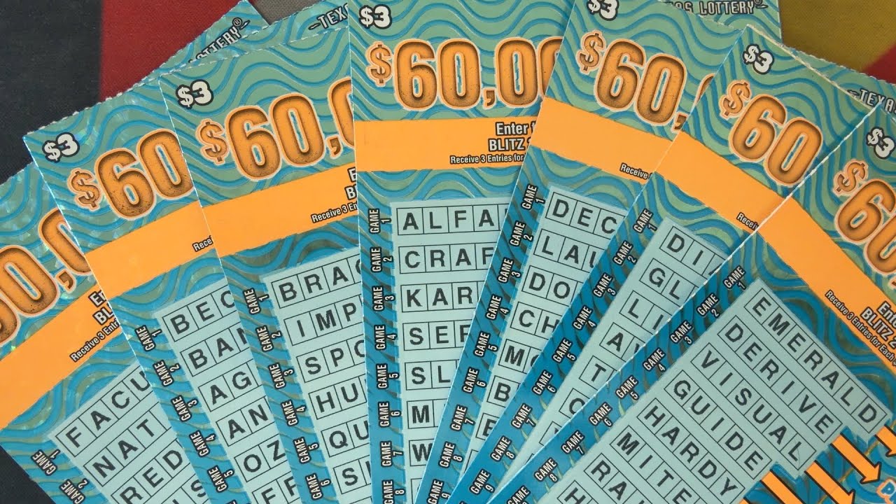 Scratching 7 of the $60,000 Blitz Word Search! $21 TX Lottery Session