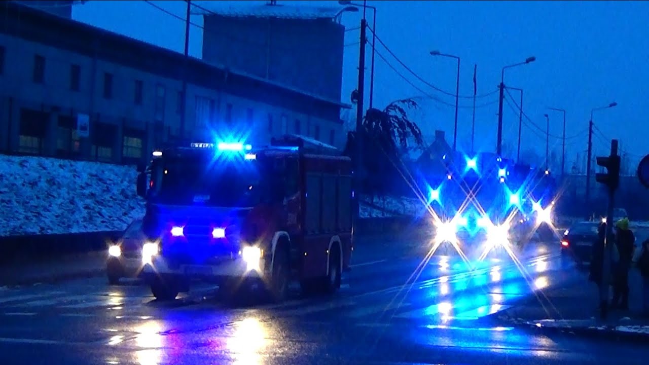 Prawie zimowy wyjazd plutonu JRG 1 Bielsko-Biała do monitoringu ppoż. (film z 