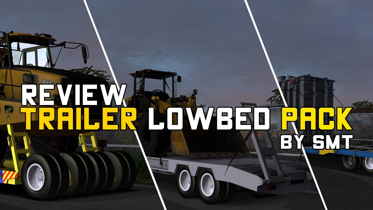 PILIHANNYA BIKIN BINGUNG !! | REVIEW TRAILER LOWBED PACK OWNED BY SMT | ETS2 Mod Indonesia Review