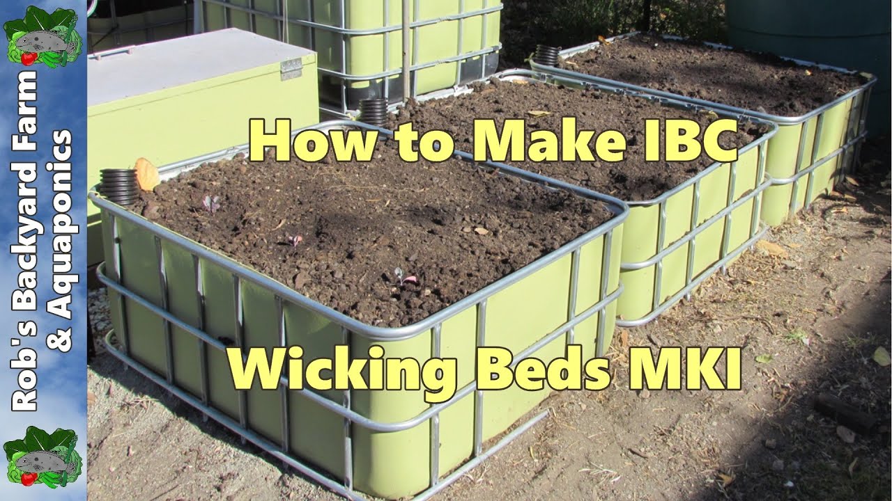 Wicking Beds. How to make IBC Self Watering Garden Beds MKI