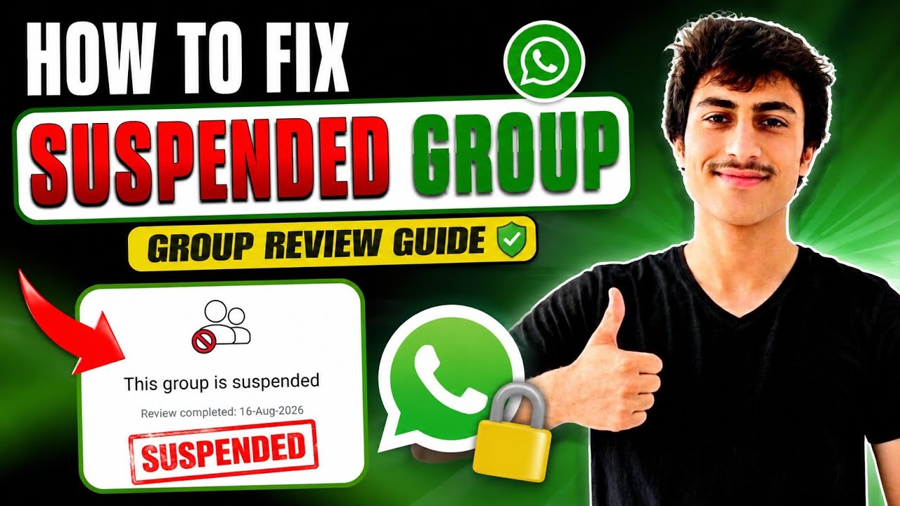How to Fix a Suspended WhatsApp Group 🔥 | Group Review Guide 2026