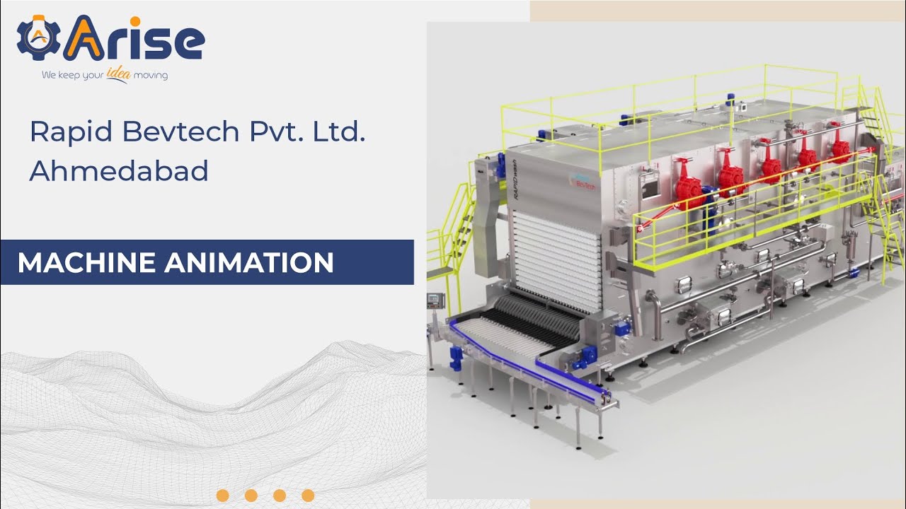 Bottle Washing Machines 3D Animation