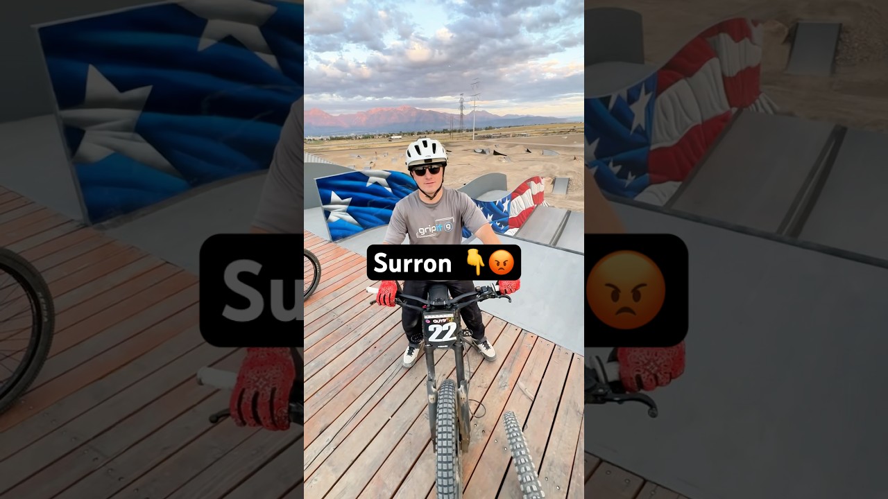 SURRONS at the #mtb park!? 😡