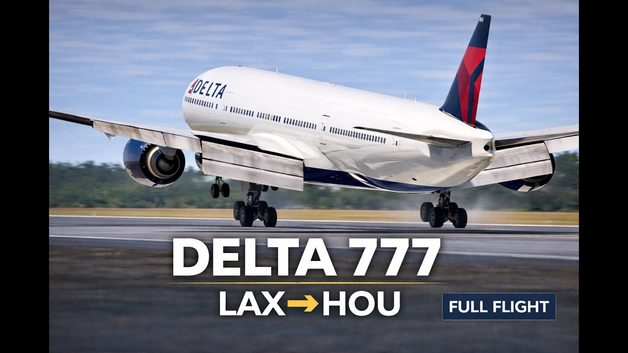 PMDG Boeing 777-200LR Delta Airlines Full Flight Los Angeles ✈️ Houston | MSFS 2024 | RTX 4080