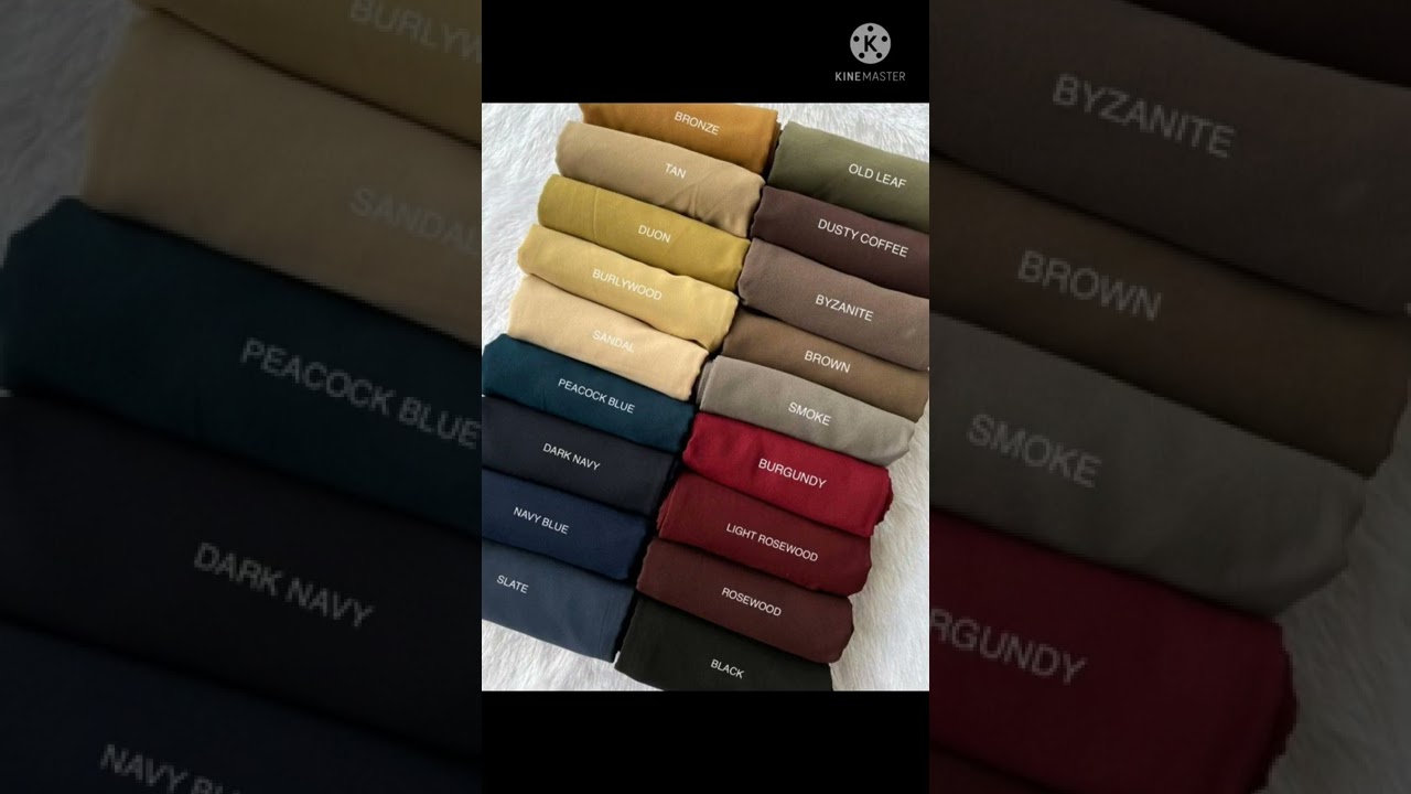 amazing colour shades with their name