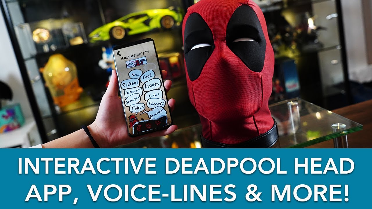 Hasbro Marvel Legends Interactive Deadpool Head | App, Voice-lines, Prank Mode, Party Mode & More!