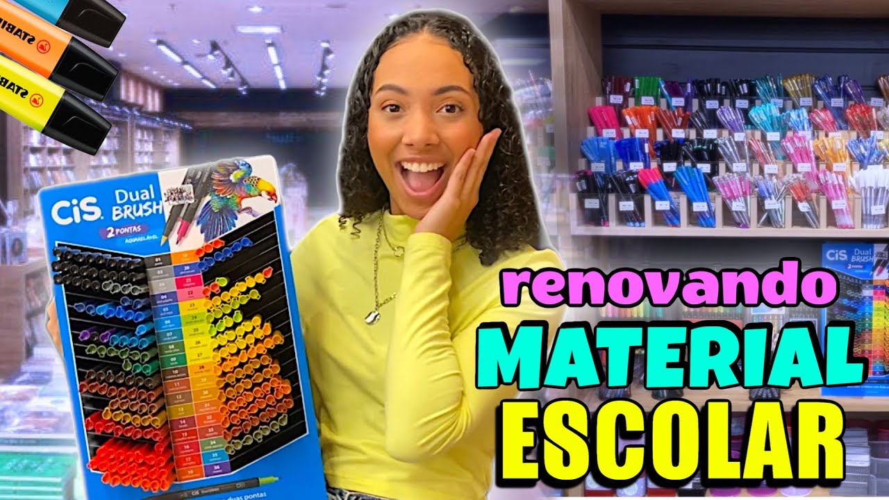 RENOVANDO MEU MATERIAL ESCOLAR NO MEIO DO ANO