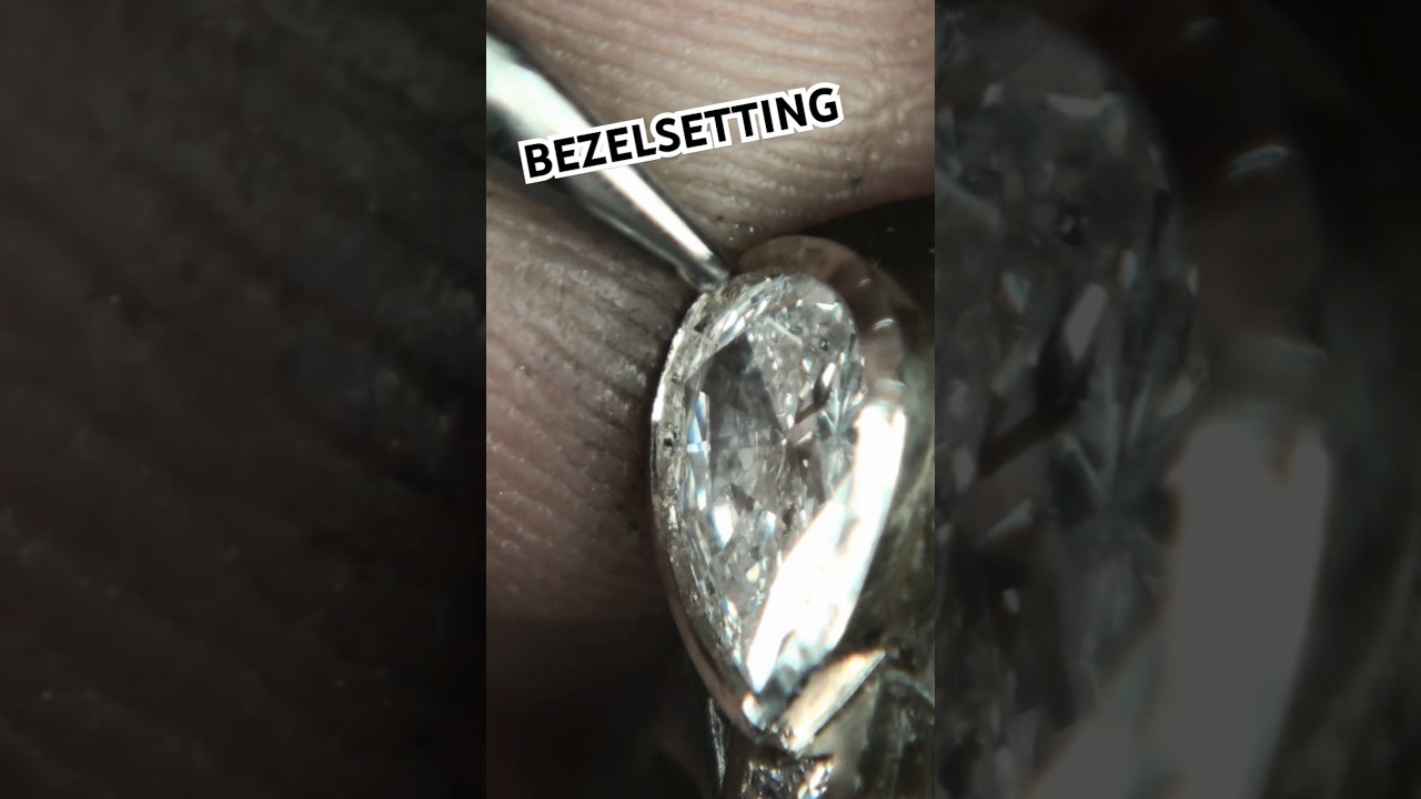 #bezelsetting #diamonds #diamondsetting #handmadejewelry #stonesetting
